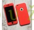 360° kryt silikónový iPhone 6/6S - červený